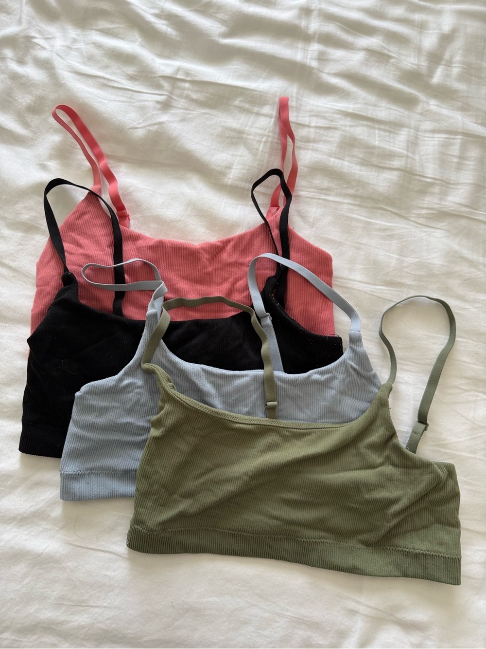 AERIE Superchill Seamless Scoop Bralette Bundle (size large)